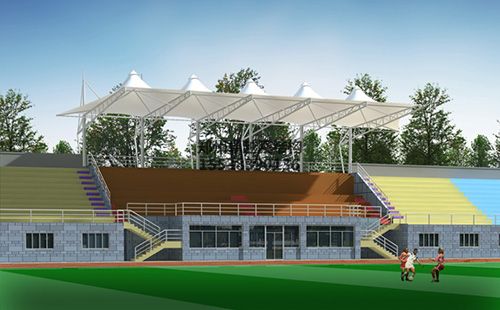 南陽(yáng)師范學(xué)院膜結構看臺設計效果圖