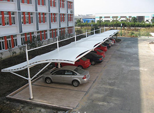 長(cháng)治<font color='red'>膜結構車(chē)棚</font>【長(cháng)治潞酒公司等】施工案例