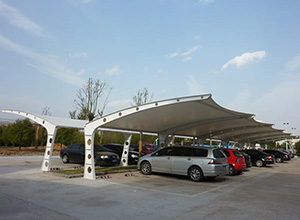 臨汾<font color='red'>膜結構車(chē)棚</font>【臨汾萬(wàn)鑫達焦化等】施工案例