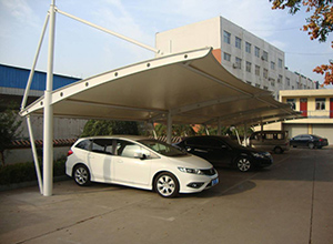 呂梁<font color='red'>膜結構車(chē)棚</font>【呂梁盛大生物公司等】施工案例