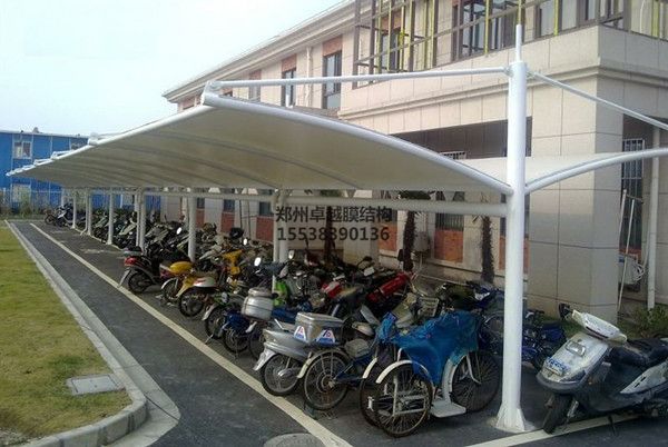 玉溪市<font color='red'>膜結構車(chē)棚</font>【云溪香料公司等】施工案例