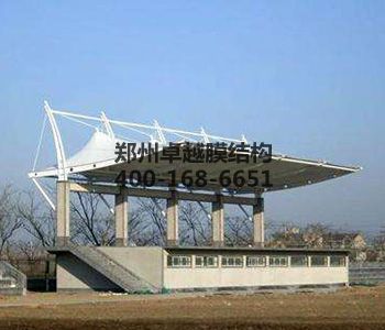 酒泉<font color='red'>膜結構看臺</font>【酒泉學(xué)校等】設計施工案例