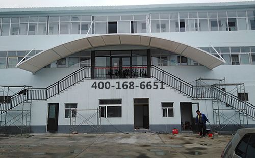 山西省運城市垣曲縣膜結構大門(mén)遮陽(yáng)棚/頂棚