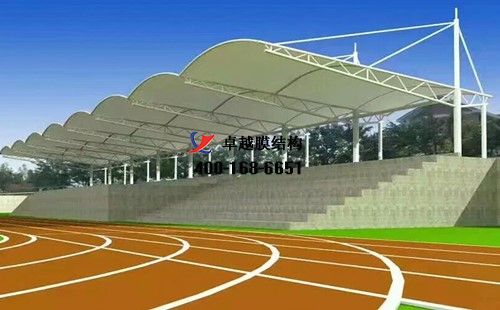 晉城<font color='red'>膜結構看臺</font>/主席臺【晉城鳳華學(xué)校等】設計施工案例