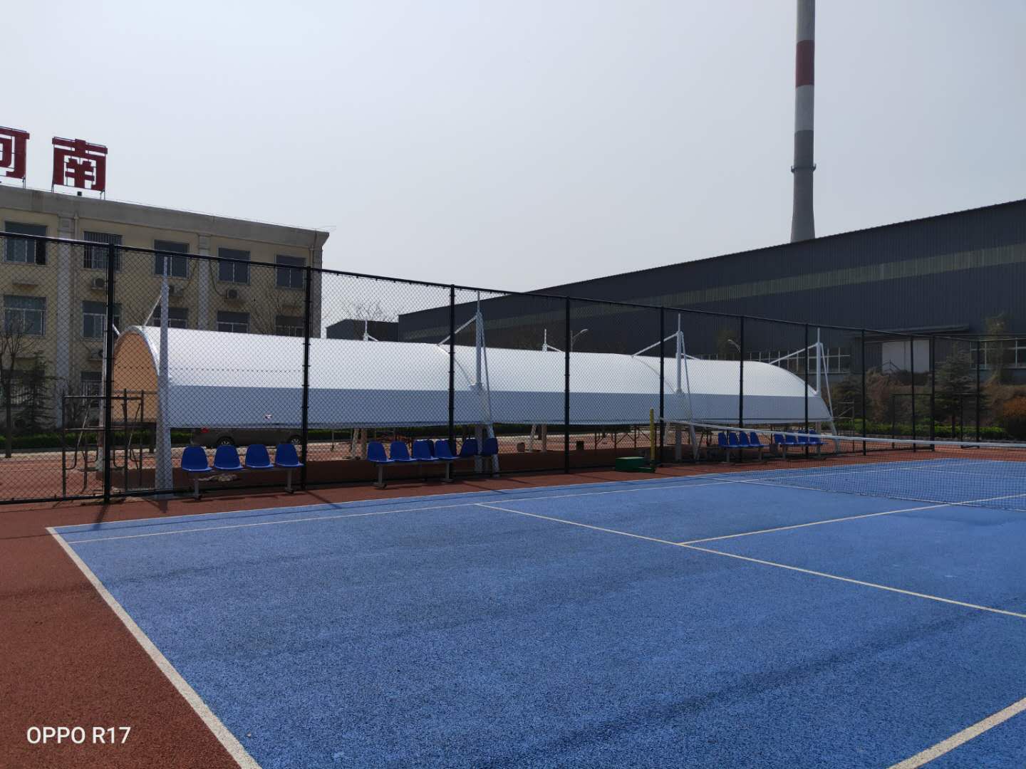 鶴壁鏈條廠(chǎng)車(chē)棚工程案例