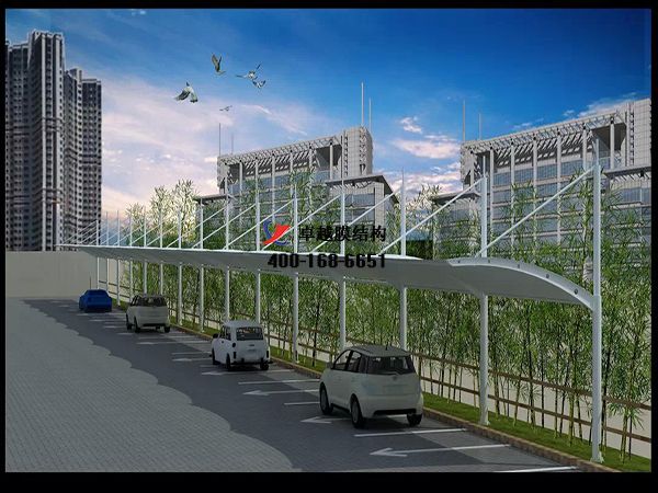    石家莊<font color='red'>膜結構車(chē)棚</font>【石家莊漢迪科技有限公司】工程實(shí)例