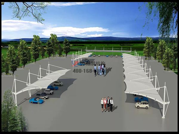     哈密<font color='red'>膜結構車(chē)棚</font>【中電投新疆能源化工集團有限公司等】設計施工案例