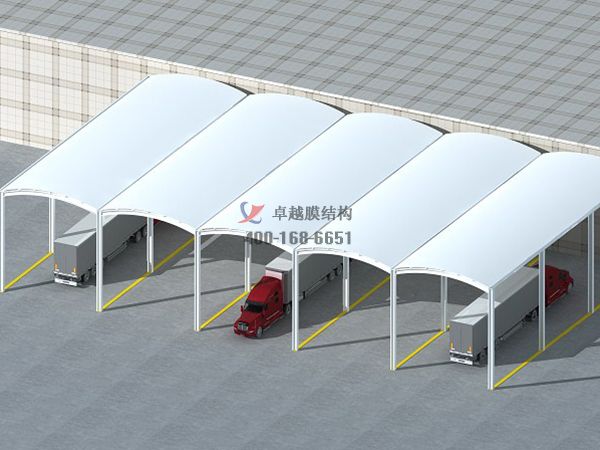   喀什<font color='red'>膜結構車(chē)棚</font>【喀什殘友科技有限公司等】設計施工案例