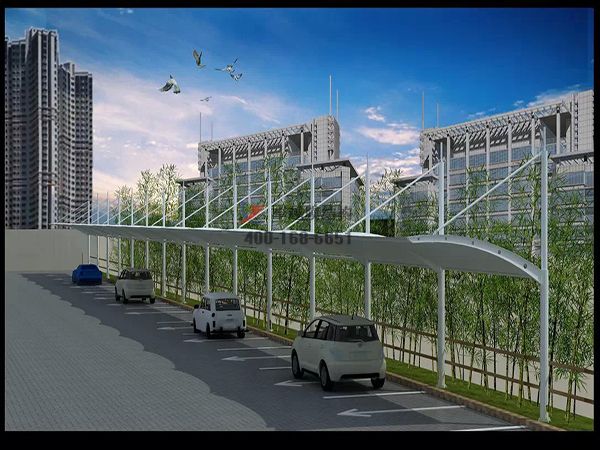  塔城<font color='red'>膜結構車(chē)棚</font>【塔城電力有限責任公司等】設計施工案例