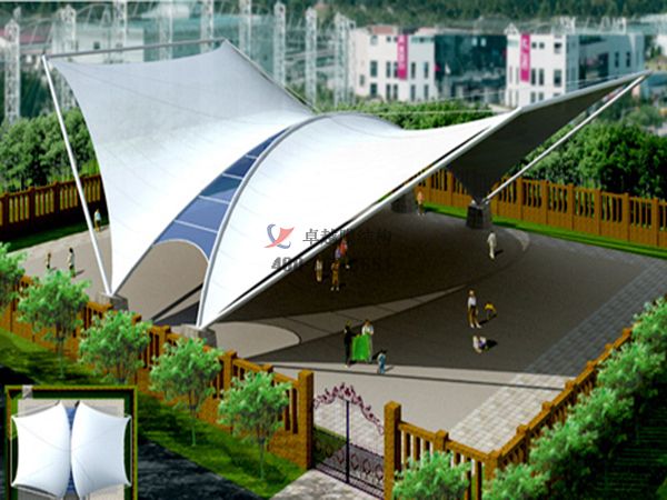 榆林張拉<font color='red'>膜結構景觀(guān)</font>小品【案例圖片】 　　