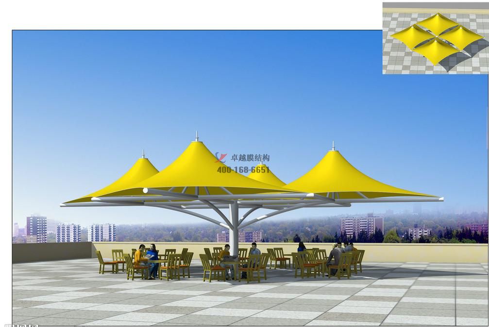 十堰張拉<font color='red'>膜結構景觀(guān)</font>小品【案例圖片】