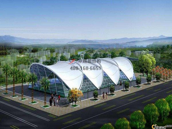 呼倫貝爾開(kāi)封<font color='red'>張拉膜結構</font>景觀(guān)小品【案例圖片】