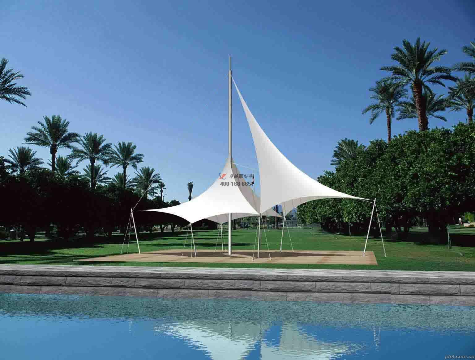 棗莊景觀(guān)<font color='red'>張拉膜結構</font>遮陽(yáng)棚【生產(chǎn)廠(chǎng)家】