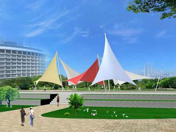 池州<font color='red'>張拉膜結構</font>景觀(guān)小品【案例圖片】