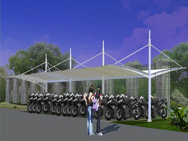 膜結構停車(chē)棚