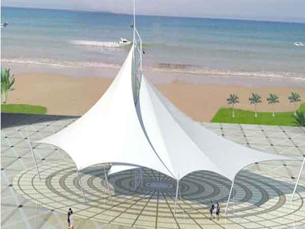 九江<font color='red'>張拉膜結構</font>景觀(guān)小品【案例圖片】