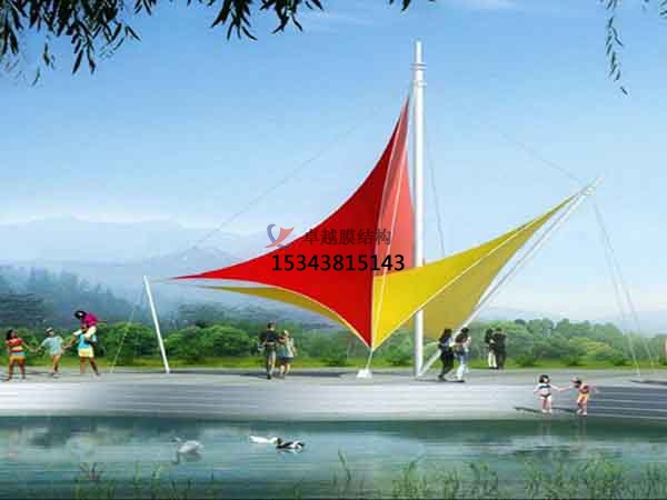 喀什景觀(guān)<font color='red'>張拉膜結構</font>遮陽(yáng)棚【生產(chǎn)廠(chǎng)家】