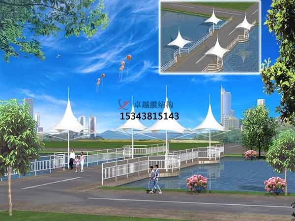 阿克蘇景觀(guān)<font color='red'>張拉膜結構</font>遮陽(yáng)棚【生產(chǎn)廠(chǎng)家】
