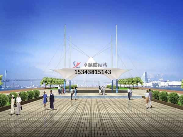 濮陽(yáng)景觀(guān)<font color='red'>張拉膜結構</font>遮陽(yáng)棚【生產(chǎn)廠(chǎng)家】