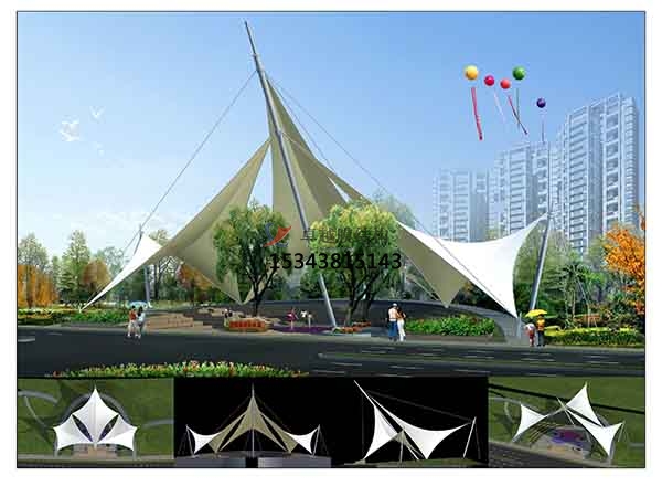 柳州<font color='red'>膜結構景觀(guān)</font>設計施工【案例圖片】