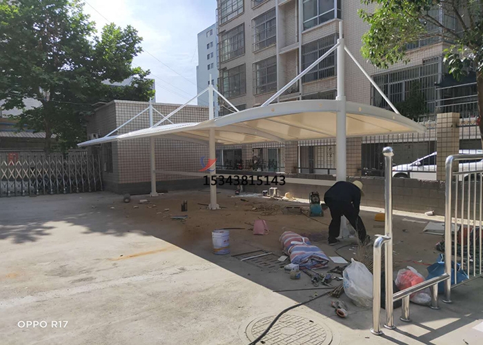 三門(mén)峽靈寶城投園林公司膜結構車(chē)棚