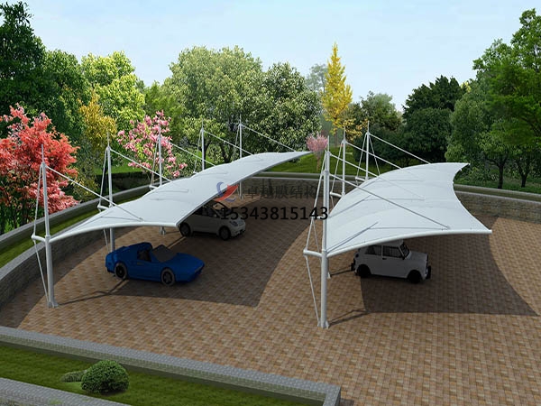 南昌<font color='red'>膜結構車(chē)棚</font>遮陽(yáng)棚【廠(chǎng)家直銷(xiāo)】