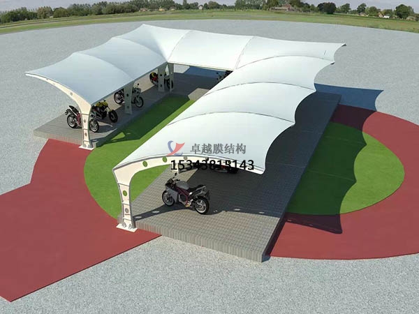 重慶<font color='red'>膜結構車(chē)棚</font>遮陽(yáng)棚【生產(chǎn)設計】