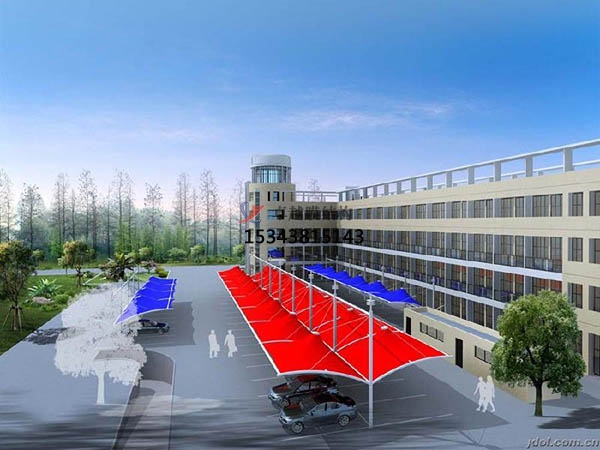 昆明<font color='red'>膜結構車(chē)棚</font>遮陽(yáng)棚【生產(chǎn)設計】