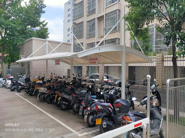 三門(mén)峽靈寶城投公司膜結構車(chē)棚