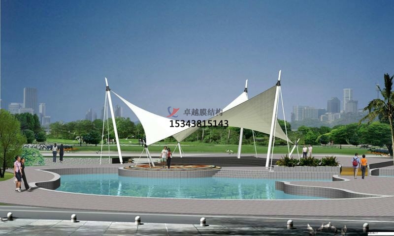 石家莊開(kāi)封<font color='red'>張拉膜結構</font>景觀(guān)小品