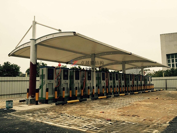 北京<font color='red'>膜結構車(chē)棚</font>【車(chē)棚設計】