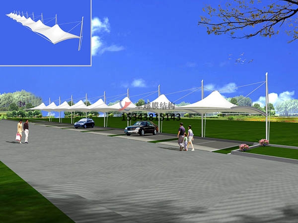 湖南<font color='red'>膜結構車(chē)棚</font>【設計施工】