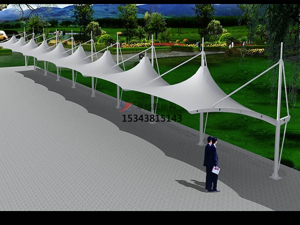 吉林<font color='red'>膜結構車(chē)棚</font>【設計施工】