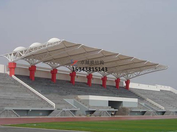 阿克塞<font color='red'>膜結構看臺</font>雨棚生產(chǎn)設計安裝