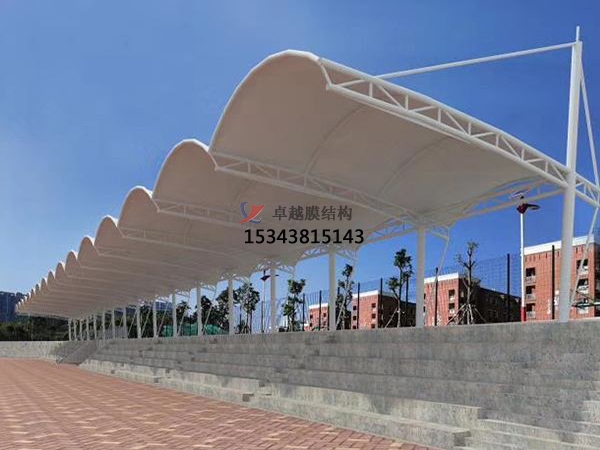 敦煌<font color='red'>膜結構看臺</font>雨棚生產(chǎn)設計安裝