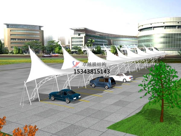 新縣<font color='red'>膜結構車(chē)棚</font>【生產(chǎn)設計】