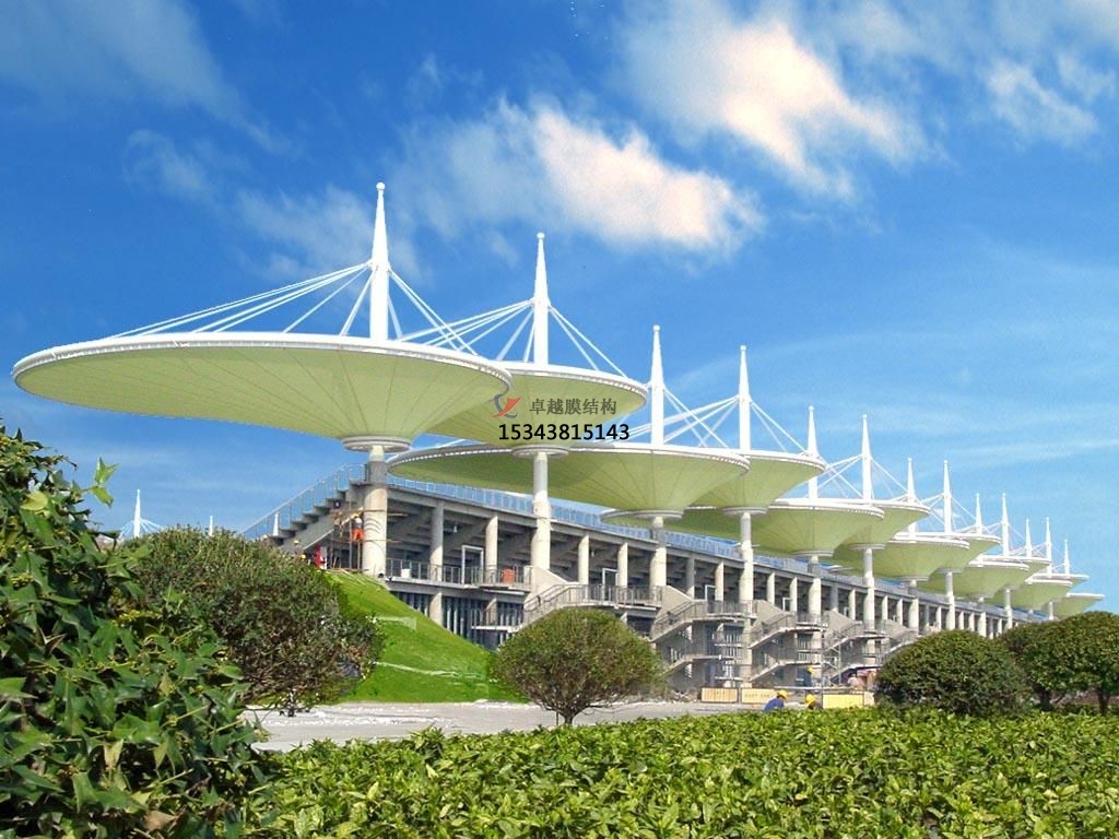 沁陽(yáng)<font color='red'>膜結構看臺</font>【設計安裝】施工承包