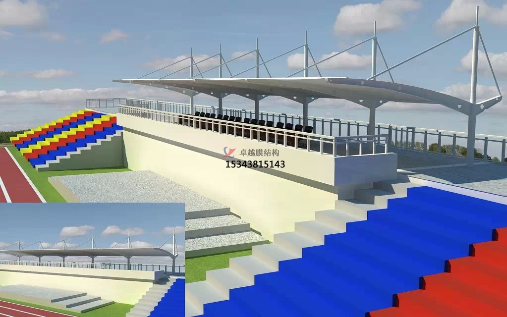 南樂(lè )縣<font color='red'>膜結構看臺</font>雨篷/主席臺/舞臺安裝專(zhuān)業(yè)生產(chǎn)廠(chǎng)家
