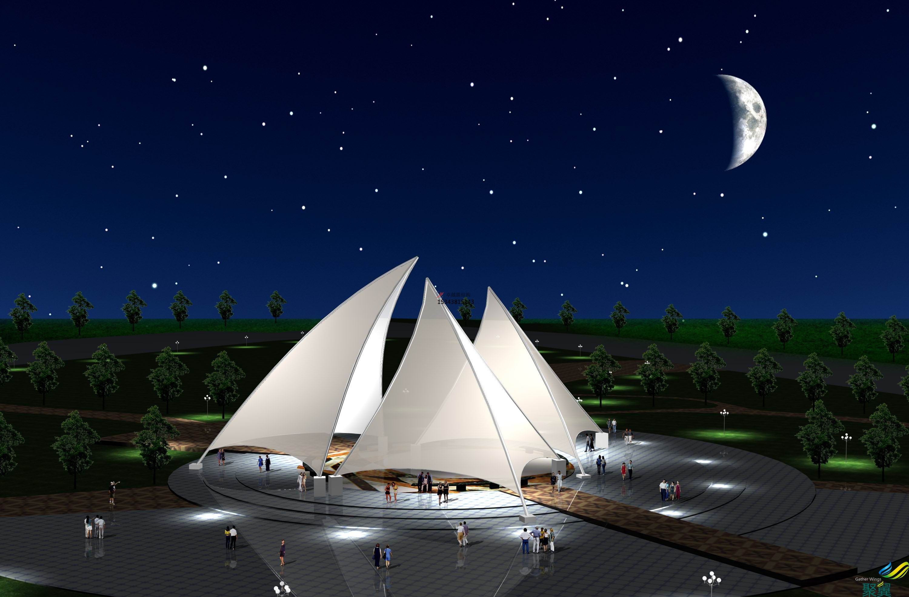 高陵膜結構景觀(guān)【張拉膜景觀(guān)】承包安裝<font color='red'>價(jià)格</font>