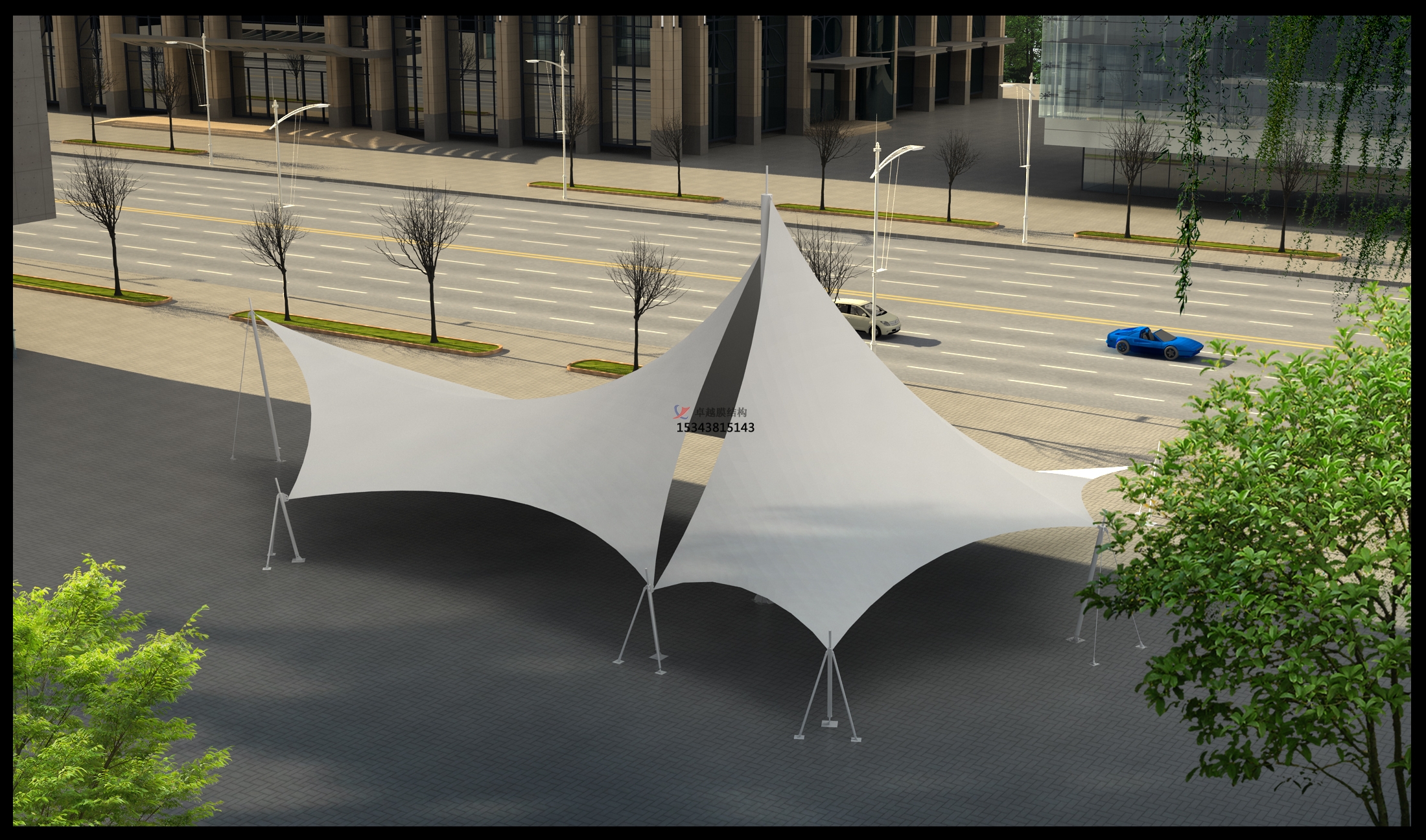 三原膜結構景觀(guān)【張拉膜景觀(guān)】承包安裝<font color='red'>價(jià)格</font>