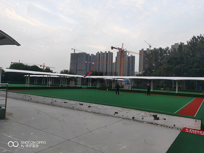 菏澤市門(mén)球場(chǎng)膜結構雨棚