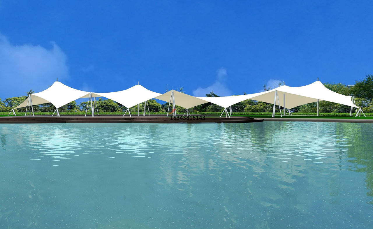 延安膜結構游樂(lè )場(chǎng)/<font color='red'>水上樂(lè )園</font>/造浪池/游泳池/兒童樂(lè )園遮陽(yáng)棚廠(chǎng)家【膜結構設計】