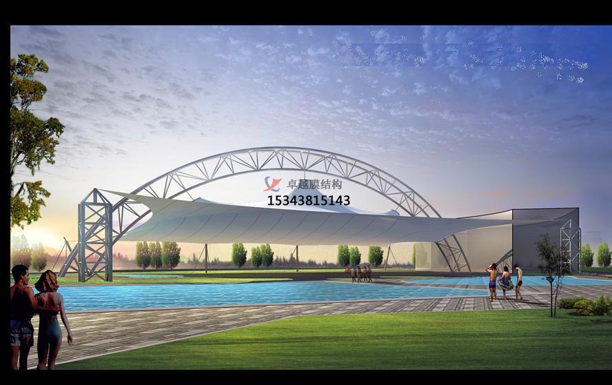 常德膜結構游樂(lè )場(chǎng)/<font color='red'>水上樂(lè )園</font>/造浪池/游泳池/兒童樂(lè )園遮陽(yáng)棚廠(chǎng)家【膜結構施工】