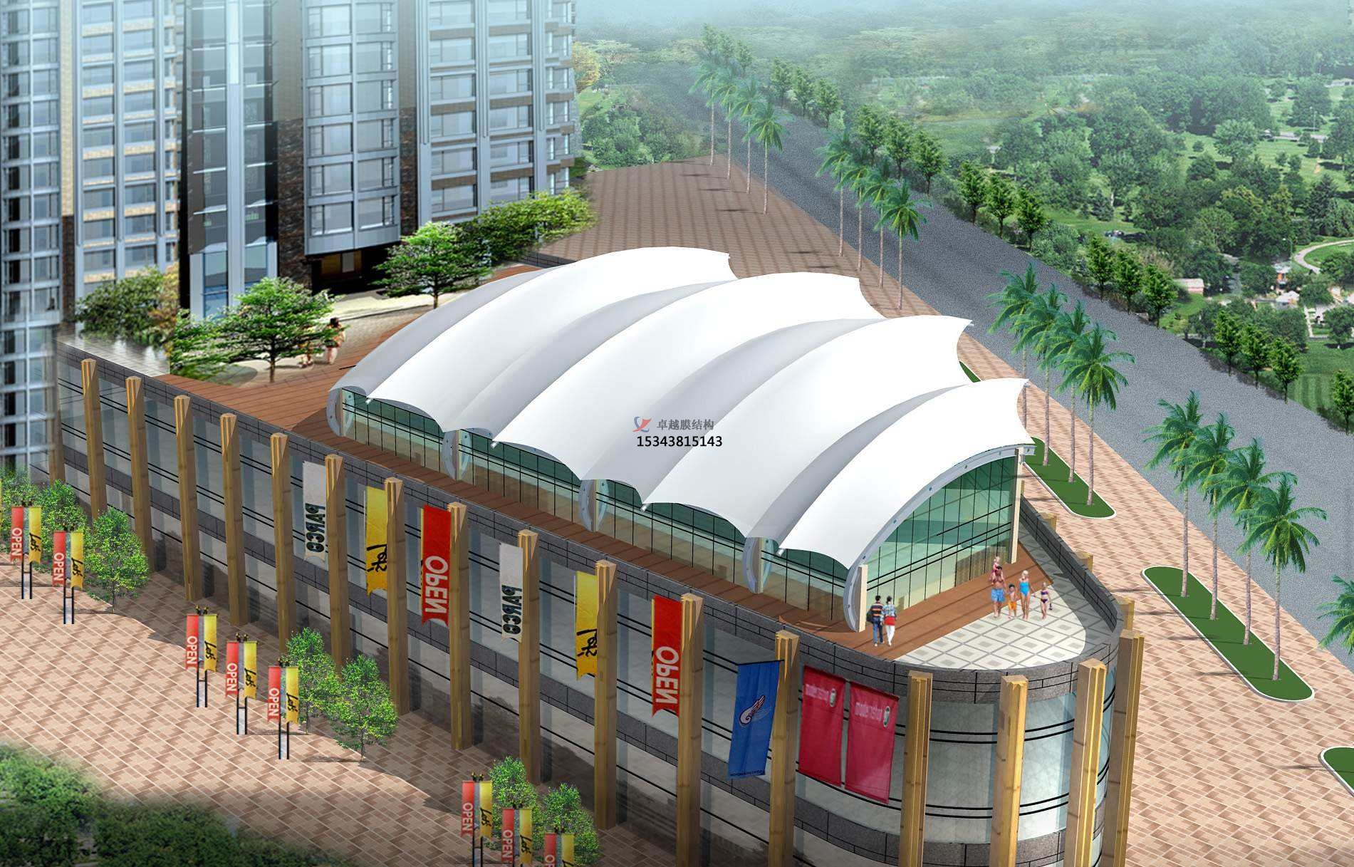 天水膜結構游樂(lè )場(chǎng)/<font color='red'>水上樂(lè )園</font>/造浪池/游泳池/兒童樂(lè )園遮陽(yáng)棚廠(chǎng)家【膜結構設計】