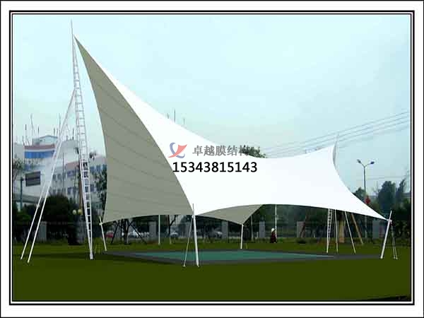 石家<font color='red'>張拉膜結構</font>景觀(guān)