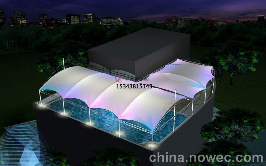 黃岡膜結構游樂(lè )場(chǎng)/<font color='red'>水上樂(lè )園</font>/造浪池/游泳池/兒童樂(lè )園遮陽(yáng)棚廠(chǎng)家【膜結構施工】