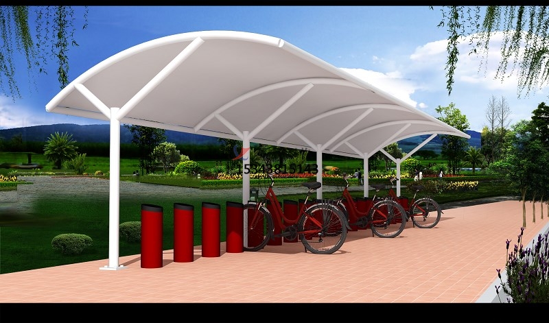 重慶<font color='red'>膜結構車(chē)棚</font>效果圖【效果分享】