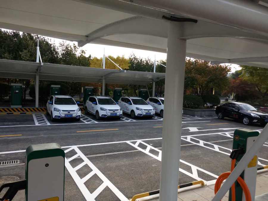 PTFE<font color='red'>膜結構車(chē)棚</font>–陜西榆林膜結構停車(chē)棚竣工驗收合格