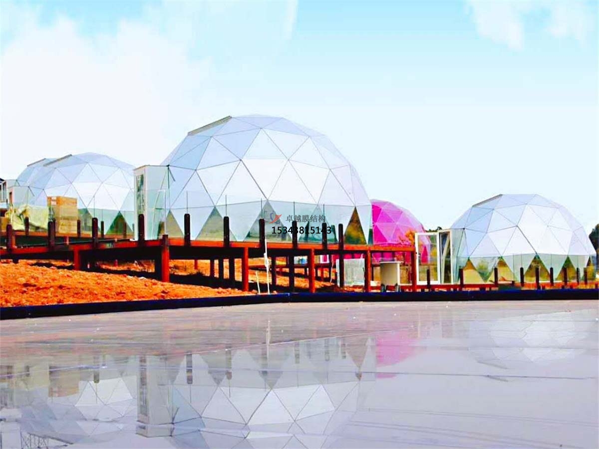 漯河<font color='red'>膜結構景觀(guān)</font>拉膜案例