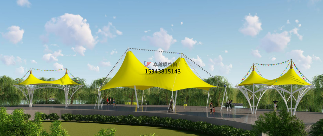 根據景區環(huán)境怎么確定<font color='red'>膜結構景觀(guān)</font>棚造型